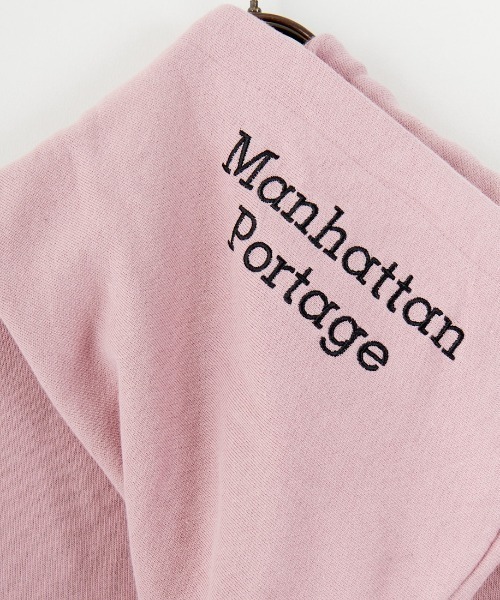 Manhattan Portage（マンハッタンポーテージ）の「[MANHATTAN PORTAGE/マンハッタンポーテージ] 別注 フードロゴ刺繍 スウェットパーカー（パーカー・レディース・グレー/ピンク/ブラック・M/S/XL/L）」の17枚目の写真