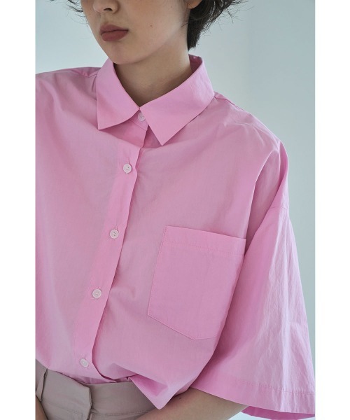 marjour(マージュール)の「COTTON COLOR OVER SHIRTS(シャツ/ブラウス・レディース・ピンク/オフホワイト・M)」の15枚目の写真