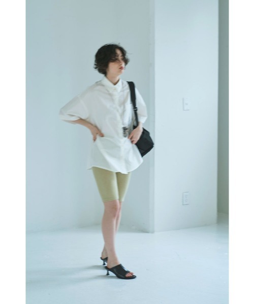 marjour(マージュール)の「COTTON COLOR OVER SHIRTS(シャツ/ブラウス・レディース・ピンク/オフホワイト・M)」の22枚目の写真