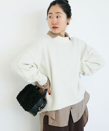 le.coeur blanc | 《WEB限定アイテム》ウォッシャブルワイドクルーネックニット(ニット/セーター)