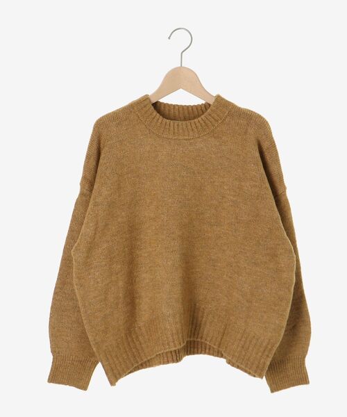 le.coeur blanc（ルクールブラン）の「《WEB限定アイテム》ウォッシャブルワイドクルーネックニット（ニット/セーター・レディース・レッド/ブルー/キャメル/オフホワイト/チャコールグレー・38）」の21枚目の写真