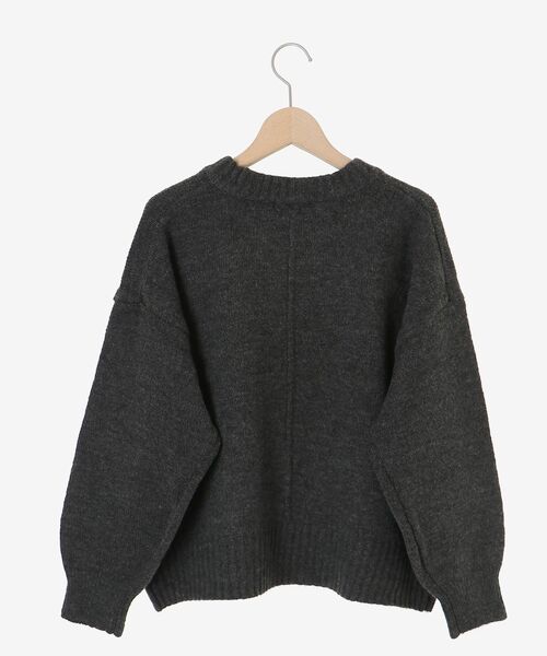 le.coeur blanc（ルクールブラン）の「《WEB限定アイテム》ウォッシャブルワイドクルーネックニット（ニット/セーター・レディース・レッド/ブルー/キャメル/オフホワイト/チャコールグレー・38）」の11枚目の写真