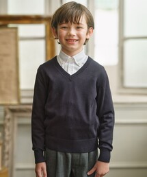 J.PRESS（ジェイプレス）の「【100-130cm】Vネック プルオーバー ニット（ニット/セーター・キッズ）」