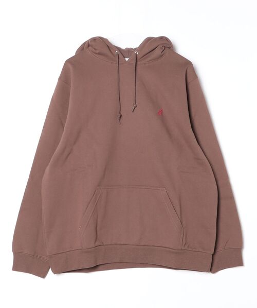 Gramicci(グラミチ)の「ONE POINT HOODED SWEATSHIRT|ワンポイントフーデッドスウェットシャツ Gramicci グラミチ(スウェット・メンズ・ヘザーグレー/ダークブラウン系/ダークネイビー/オレンジ/グレー系その他/ブラック系その他/レッド/ライトブルー/ブラウン/グレー系その他3・S/M/L/XL/XXL/XS)」の6枚目の写真