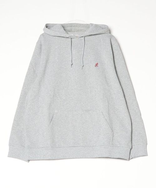 Gramicci(グラミチ)の「ONE POINT HOODED SWEATSHIRT|ワンポイントフーデッドスウェットシャツ Gramicci グラミチ(スウェット・メンズ・ヘザーグレー/ダークブラウン系/ダークネイビー/オレンジ/グレー系その他/ブラック系その他/レッド/ライトブルー/ブラウン/グレー系その他3・S/M/L/XL/XXL/XS)」の5枚目の写真