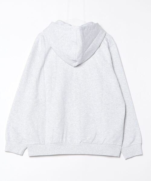 Gramicci（グラミチ）の「ONE POINT HOODED SWEATSHIRT｜ワンポイントフーデッドスウェットシャツ Gramicci グラミチ（スウェット・メンズ・ヘザーグレー/ダークブラウン系/ダークネイビー/オレンジ/グレー系その他/ブラック系その他/レッド・S/M/L/XL/XXL）」の8枚目の写真