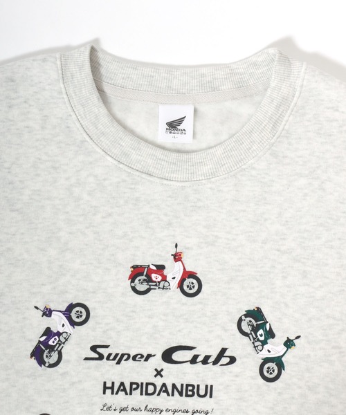 sanrio（サンリオ）の「HONDA×sanrio/ホンダ×サンリオ 『はぴだんぶい』『スーパーカブ』コラボプリントレーナー レディース メンズ（スウェット・メンズ・ホワイト/ブルー系その他2/グレー系その他/グレイッシュベージュ/ブラック/アッシュグレー/ブルー系その他/ネイビー・L/M/LL）」の19枚目の写真