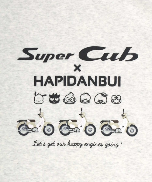 sanrio（サンリオ）の「HONDA×sanrio/ホンダ×サンリオ 『はぴだんぶい』『スーパーカブ』コラボプリントレーナー レディース メンズ（スウェット・メンズ・ホワイト/ブルー系その他2/グレー系その他/グレイッシュベージュ/ブラック/アッシュグレー/ブルー系その他/ネイビー・L/M/LL）」の14枚目の写真
