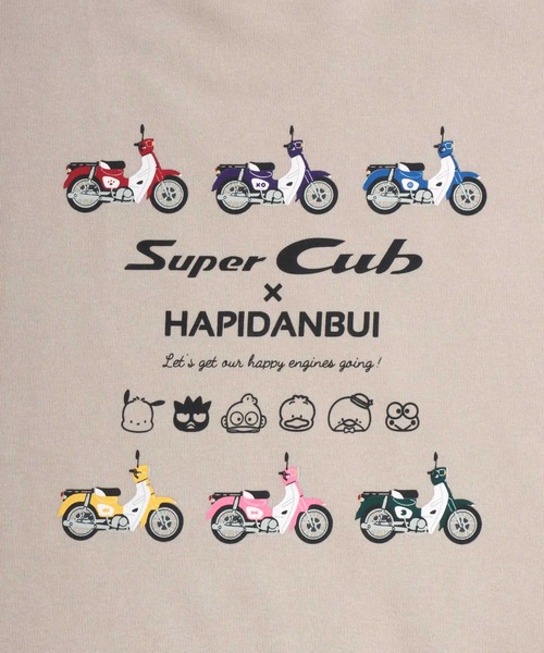 sanrio（サンリオ）の「HONDA×sanrio/ホンダ×サンリオ 『はぴだんぶい』『スーパーカブ』コラボプリントレーナー レディース メンズ（スウェット・メンズ・ホワイト/ブルー系その他2/グレー系その他/グレイッシュベージュ/ブラック/アッシュグレー/ブルー系その他/ネイビー・L/M/LL）」の10枚目の写真