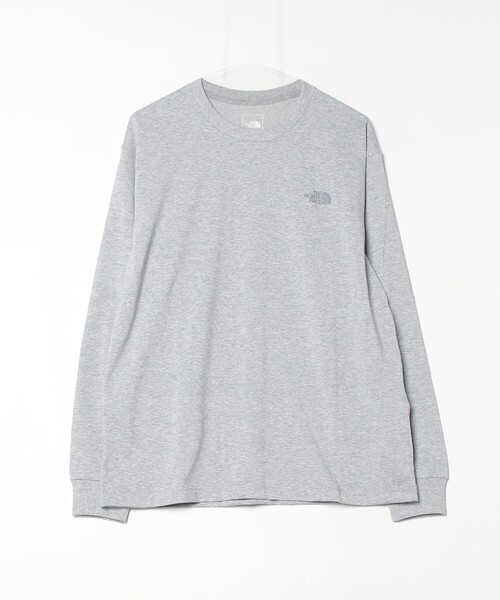 PUBLUX(パブリュクス)の「THE NORTH FACE/ザ・ノース・フェイス L/S BACK SQ LOGO T/ロングスリーブバックスクエアロゴティー(限定展開)(Tシャツ/カットソー・メンズ・ホワイト/ブラック/グレー・MEDIUM/LARGE/X-LARGE/XX-LARGE)」の3枚目の写真