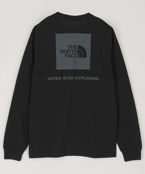 PUBLUX(パブリュクス)の「THE NORTH FACE/ザ・ノース・フェイス L/S BACK SQ LOGO T/ロングスリーブバックスクエアロゴティー(限定展開)(Tシャツ/カットソー・メンズ・ホワイト/ブラック/グレー・MEDIUM/LARGE/X-LARGE/XX-LARGE)」の4枚目の写真
