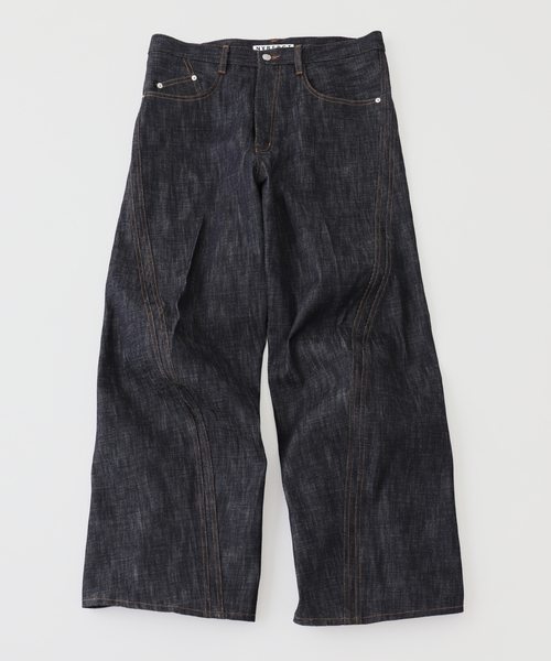 NVRFRGT / ネヴァーフォーゲット 3D TWISTED WIDE LEG JEANS R