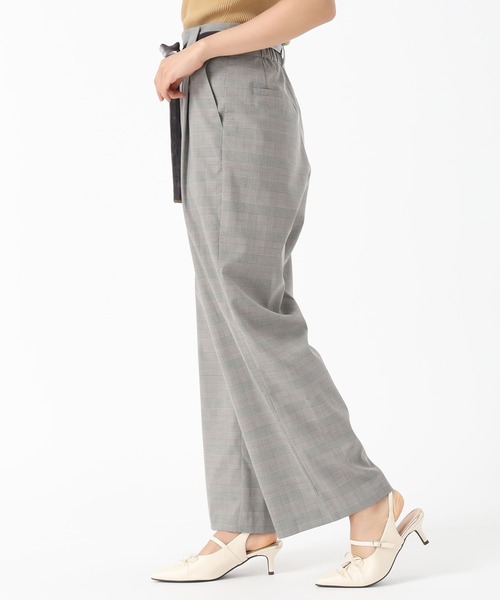 セール】2025秋冬新作 ベロアリボン2タックワイドパンツ（その他パンツ