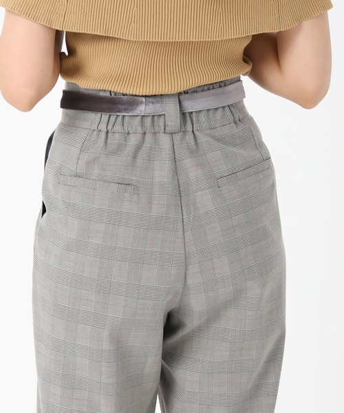 MISCH MASCH(ミッシュマッシュ)の「ベロアリボン2タックワイドパンツ(その他パンツ・レディース・ライトグレー/ブラック×ホワイト/ピンク・M/S)」の16枚目の写真