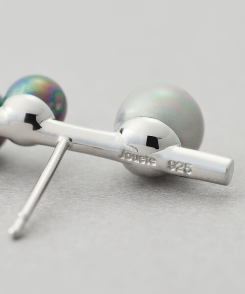 Jouete（ジュエッテ）の「ピアス カラーパール アシンメトリー（ピアス（両耳用）・レディース・プラチナム/イエローゴールド/ピンクゴールド・FREE）」の5枚目の写真