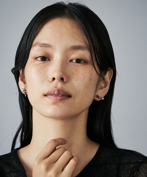 Jouete（ジュエッテ）の「ピアス カラーパール アシンメトリー（ピアス（両耳用）・レディース・プラチナム/イエローゴールド/ピンクゴールド・FREE）」の10枚目の写真