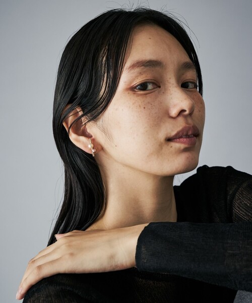 Jouete（ジュエッテ）の「ピアス カラーパール アシンメトリー（ピアス（両耳用）・レディース・プラチナム/イエローゴールド/ピンクゴールド・FREE）」の15枚目の写真