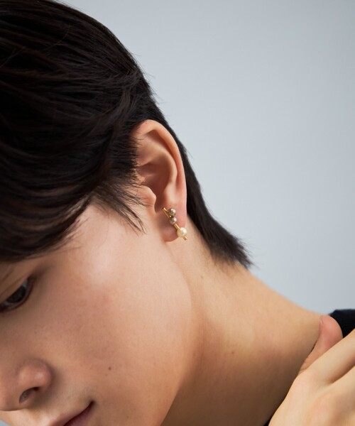 Jouete（ジュエッテ）の「ピアス カラーパール アシンメトリー（ピアス（両耳用）・レディース・プラチナム/イエローゴールド/ピンクゴールド・FREE）」の18枚目の写真