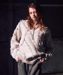 CASPER JOHN（キャスパージョン）の「Slash crash knit / スラッシュクラッシュニット（ニット/セーター・メンズ）」