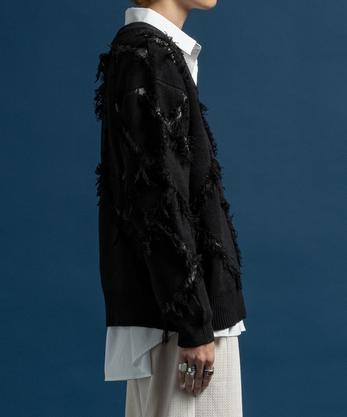 CASPER JOHN(キャスパージョン)の「Slash crash knit / スラッシュクラッシュニット(ニット/セーター・メンズ・ブラウン/ブラック/アイボリー・LARGE/MEDIUM/SMALL/X-SMALL)」の20枚目の写真