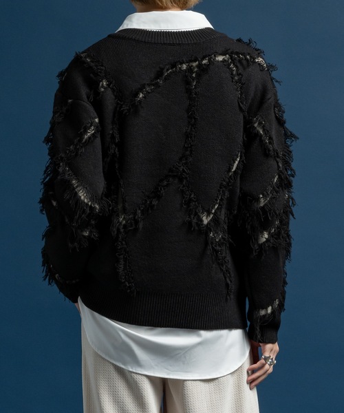 CASPER JOHN(キャスパージョン)の「Slash crash knit / スラッシュクラッシュニット(ニット/セーター・メンズ・ブラウン/ブラック/アイボリー・LARGE/MEDIUM/SMALL/X-SMALL)」の21枚目の写真