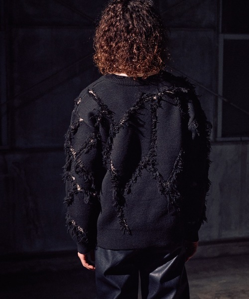 CASPER JOHN（キャスパージョン）の「Slash crash knit / スラッシュ