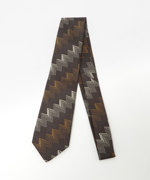 Seaward＆stearn（シーワードスターン）の「＜Seaward & Stearn＞8.0cm ジオメトリック ネクタイ（ネクタイ・メンズ・ネイビー/ダークブラウン・FREE）」の2枚目の写真