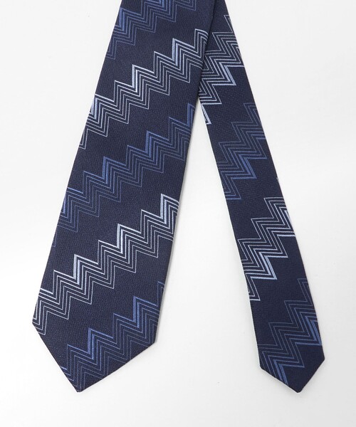 Seaward＆stearn（シーワードスターン）の「＜Seaward & Stearn＞8.0cm ジオメトリック ネクタイ（ネクタイ・メンズ・ネイビー/ダークブラウン・FREE）」の3枚目の写真