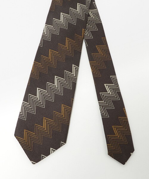 Seaward＆stearn（シーワードスターン）の「＜Seaward & Stearn＞8.0cm ジオメトリック ネクタイ（ネクタイ・メンズ・ネイビー/ダークブラウン・FREE）」の6枚目の写真