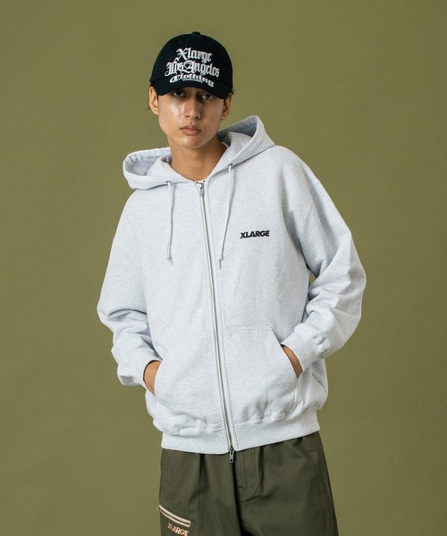 XLARGE(エクストララージ)の「BACKSIDE OG W-ZIP HOODED SWEAT SHIRT(パーカー・メンズ・ブラウン/ブラック/オリーブ/アッシュ・S/M/L/XL)」の13枚目の写真