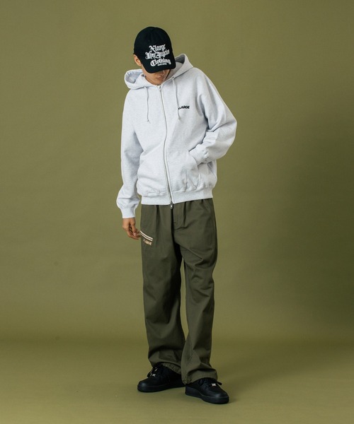 XLARGE(エクストララージ)の「BACKSIDE OG W-ZIP HOODED SWEAT SHIRT(パーカー・メンズ・ブラウン/ブラック/オリーブ/アッシュ・S/M/L/XL)」の15枚目の写真