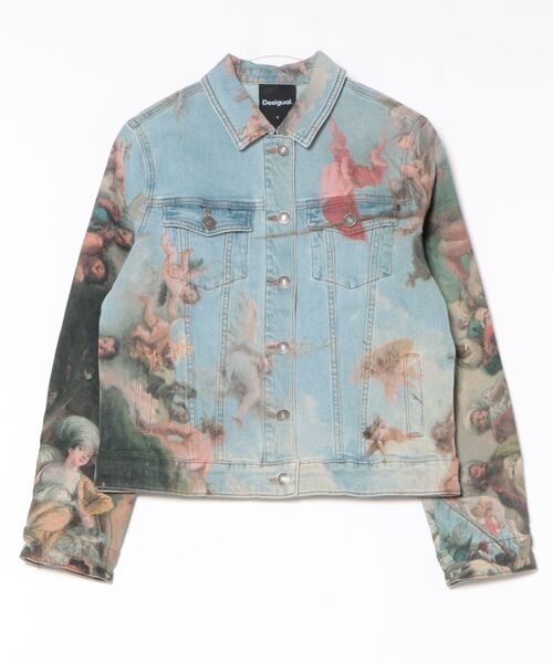 セール】ルネサンスプリント デニムジャケット（デニムジャケット