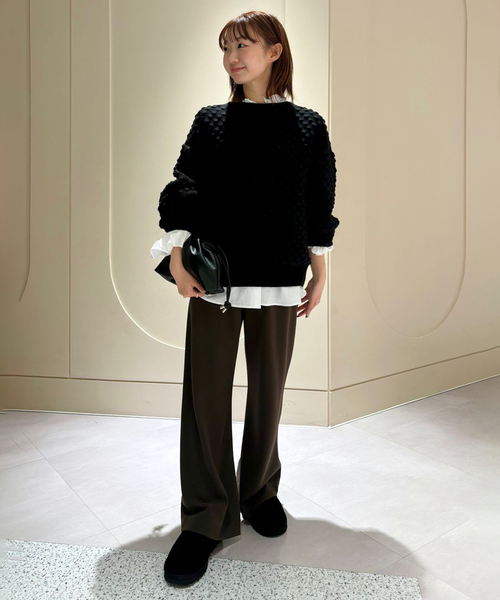 SLOBE IENA(スローブイエナ)の「《追加》タイプライターフリルカラーブラウス(シャツ/ブラウス・レディース・ホワイト/ベージュ系その他/サックスブルー・FREE)」の9枚目の写真