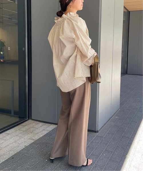 SLOBE IENA(スローブイエナ)の「《追加》タイプライターフリルカラーブラウス(シャツ/ブラウス・レディース・ホワイト/ベージュ系その他/サックスブルー・FREE)」の22枚目の写真