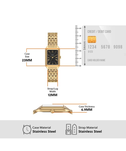 FOSSIL（フォッシル）の「フォッシル 腕時計 レディース アナログ ステンレス ES5434（アナログ腕時計・レディース・ゴールド・FREE）」の5枚目の写真