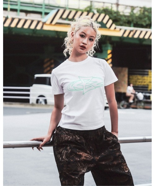 KEBOZ（ケボズ）の「BUBBLE OVER S/S TEE（Tシャツ/カットソー・レディース・パープル/オレンジ/ホワイト・S/M）」の2枚目の写真