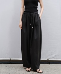 OLD TIMES（オールドタイムズ）の「【tageechita】カーブライン ドローストリングワイドスラックス（スラックス）」