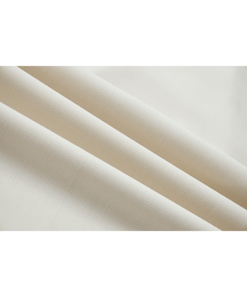 tageechita（タジチタ）の「【tageechita】カーブライン ドローストリングワイドスラックス（スラックス・レディース・アイボリー/ブラック・S/M/L）」の3枚目の写真