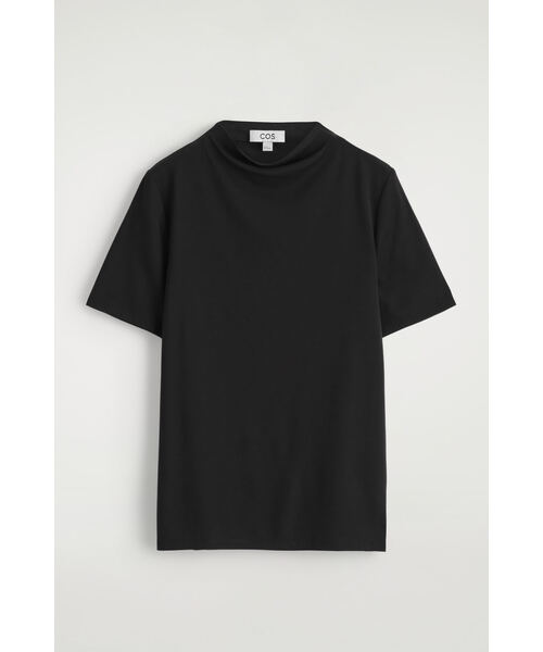 COS(コス)の「ドレープジャージーTシャツ(Tシャツ/カットソー・レディース・ブルー系その他2/ブラック・XS/S/L/M)」の13枚目の写真