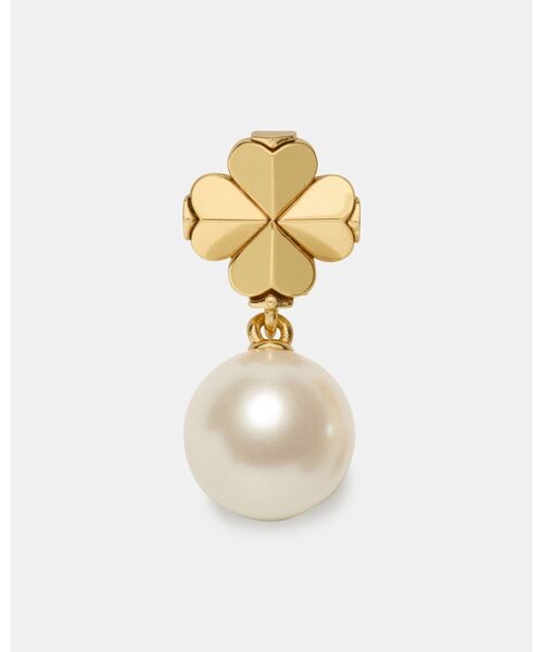 kate spade new york(ケイトスペード ニューヨーク)の「スペード フラワー パール ドロップ ピアス(ピアス(両耳用)・レディース・ホワイト・ONESIZE)」の3枚目の写真