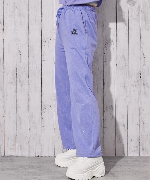 セール】《きらめくラメ刺繍×リラックスシルエット》裏毛スウェット