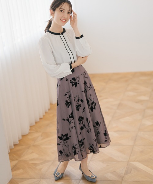 セール】2025秋冬新作 フロッキーフラワースカート（スカート）｜MISCH