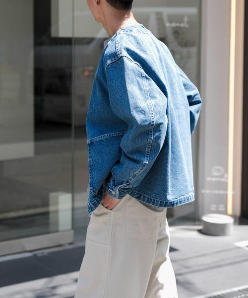 セール】FORK&SPOON JFデニムノーカラージャケット（デニムジャケット