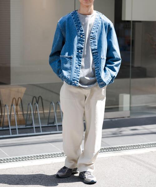 FORK&SPOON（フォークアンドスプーン）の「FORK&SPOON　JFデニムノーカラージャケット（デニムジャケット・メンズ・ワンウォッシュ/ブルー系その他・4/5）」の21枚目の写真