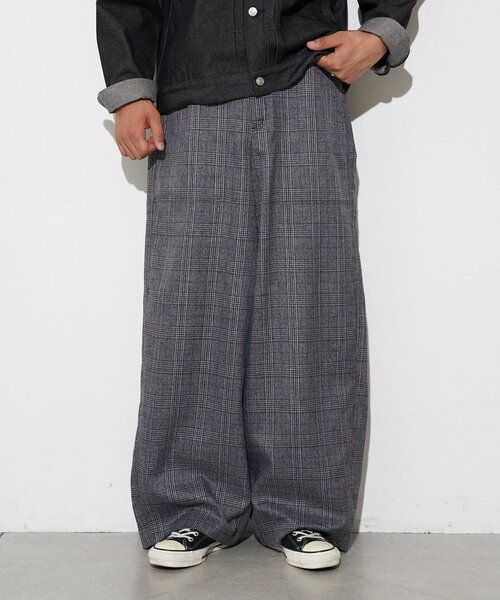 CIAOPANIC(チャオパニック)の「ワイドバギースラックス(その他パンツ・メンズ・グレー/ブラウン/ブラック・LARGE/MEDIUM)」の1枚目の写真