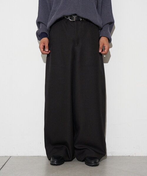CIAOPANIC(チャオパニック)の「ワイドバギースラックス(その他パンツ・メンズ・グレー/ブラウン/ブラック・LARGE/MEDIUM)」の2枚目の写真