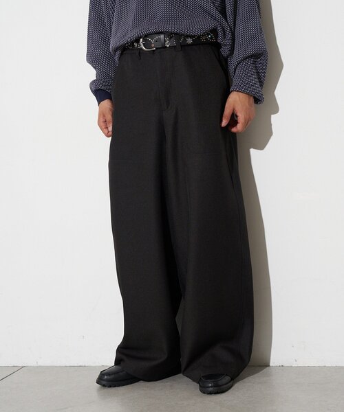 CIAOPANIC(チャオパニック)の「ワイドバギースラックス(その他パンツ・メンズ・グレー/ブラウン/ブラック・LARGE/MEDIUM)」の4枚目の写真