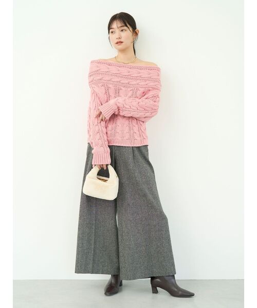 LAGUNAMOON（ラグナムーン）の「【SINBONO】Crossbody Bag（ハンドバッグ・レディース・アイボリー/ブラウン/レッド・FREE）」の8枚目の写真