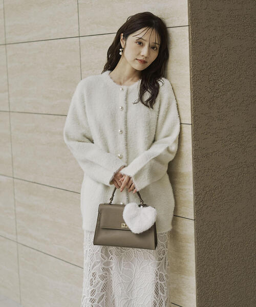 PROPORTION BODY DRESSING（プロポーションボディドレッシング）の「【青島心さん着用】フェザージャコット / 1215255901（テーラードジャケット・レディース・グレー/ホワイト系その他/ベージュ/オフホワイト・MEDIUM/SMALL）」の7枚目の写真