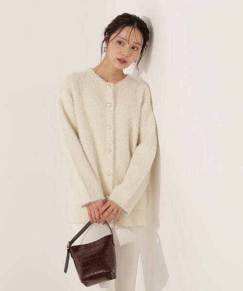 PROPORTION BODY DRESSING（プロポーションボディドレッシング）の「【青島心さん着用】フェザージャコット / 1215255901（テーラードジャケット・レディース・グレー/ホワイト系その他/ベージュ/オフホワイト・MEDIUM/SMALL）」の13枚目の写真